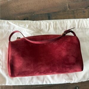 The Row Burgundy Suede 90s Bag!